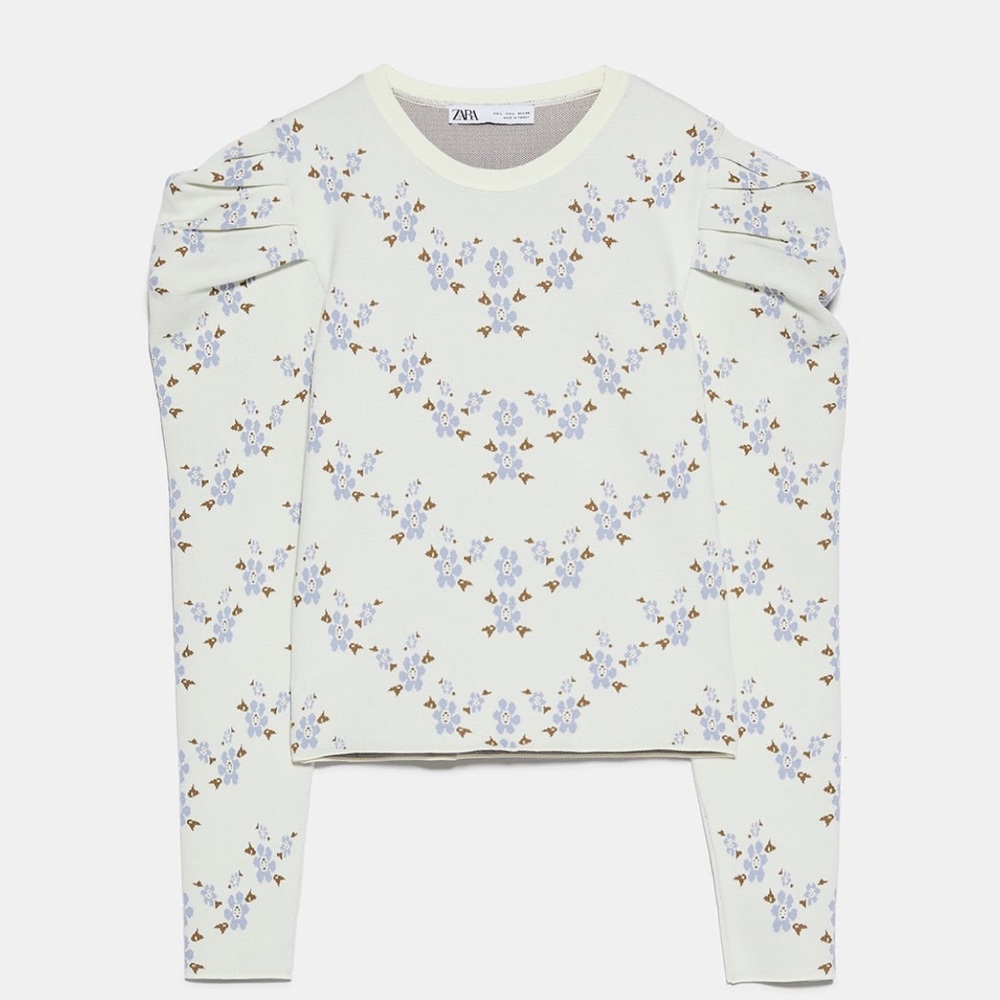 Zara floral knit sweater - Picture 11 of 13